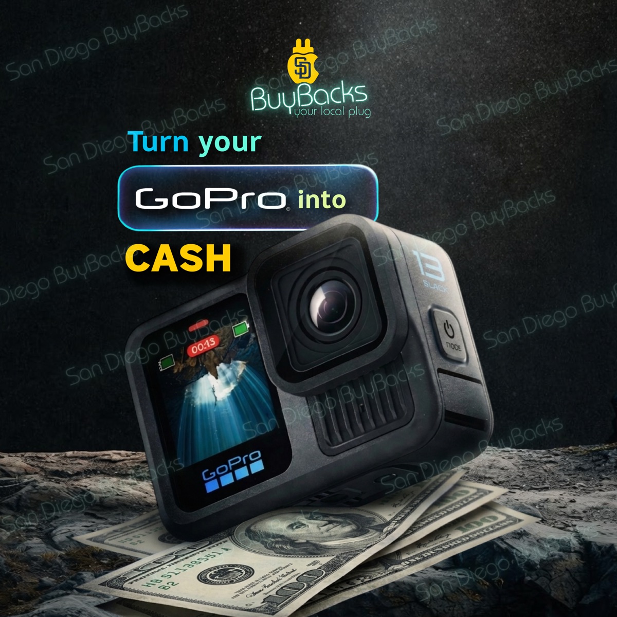 Sell Your GoPro Hero for Cash in National City — San Diego BuyBacks in National City
